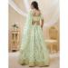 Picture of Good Looking Silk Off White Lehenga Choli