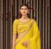 Picture of Resplendent Chiffon Dark Golden Rod Saree