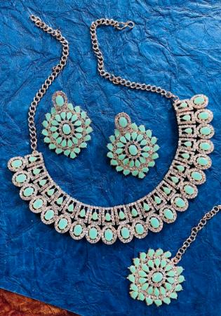 Picture of Bewitching Powder Blue Necklace Set