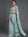 Picture of Well Formed Georgette Dark Sea Green Saree