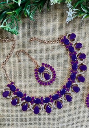 Picture of Well Formed Purple Necklace Set