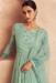 Picture of Chiffon & Georgette Dark Sea Green Straight Cut Salwar Kameez