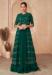 Picture of Chiffon & Georgette Dark Green Straight Cut Salwar Kameez