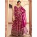 Picture of Silk Medium Violet Red Anarkali Salwar Kameez