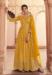 Picture of Nice Silk Dark Golden Rod Anarkali Salwar Kameez