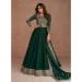 Picture of Pretty Silk Forest Green Anarkali Salwar Kameez