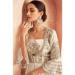 Picture of Sightly Chiffon Tan Anarkali Salwar Kameez