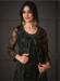 Picture of Stunning Net Black Straight Cut Salwar Kameez