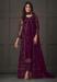 Picture of Gorgeous Net Dark Magenta Straight Cut Salwar Kameez