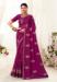 Picture of Alluring Georgette Purple Saree