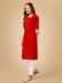 Picture of Fine Cotton Dark Red Kurtis & Tunic