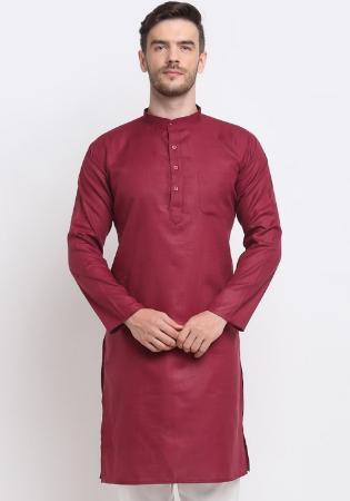 Picture of Pleasing Cotton Brown Kurtas