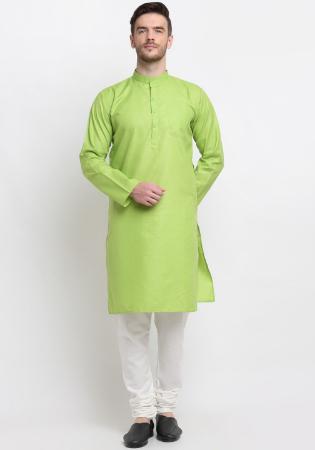 Picture of Gorgeous Cotton Dark Khaki Kurtas