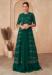 Picture of Exquisite Chiffon Dark Green Anarkali Salwar Kameez