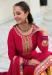 Picture of Classy Georgette Crimson Straight Cut Salwar Kameez