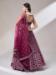 Picture of Pleasing Net Brown Lehenga Choli