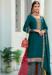 Picture of Nice Georgette Teal Straight Cut Salwar Kameez