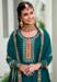 Picture of Nice Georgette Teal Straight Cut Salwar Kameez