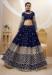 Picture of Elegant Georgette Navy Blue Lehenga Choli