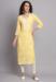 Picture of Amazing Rayon Lemon Chiffon Kurtis & Tunic