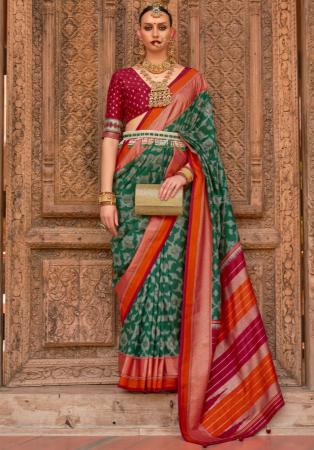 Picture of Delightful Silk Sea Green Saree