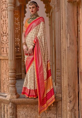 Picture of Gorgeous Silk Rosy Brown Saree