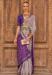 Picture of Well Formed Silk Grey Saree