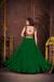 Picture of Fine Crepe Dark Green Lehenga Choli