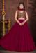 Picture of Charming Crepe Maroon Lehenga Choli