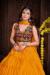 Picture of Appealing Crepe Dark Orange Lehenga Choli