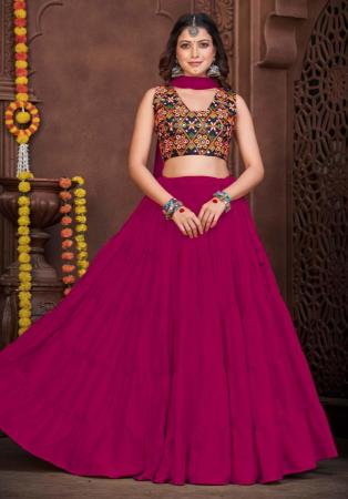 Picture of Resplendent Crepe Purple Lehenga Choli