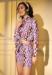 Picture of Elegant Crepe Violet Western Dress