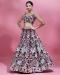 Picture of Beautiful Net Dim Gray Lehenga Choli