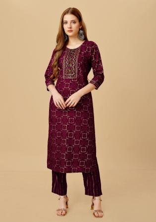 Picture of Beauteous Rayon Brown Kurtis & Tunic