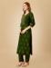 Picture of Grand Rayon Dark Green Kurtis & Tunic