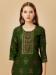 Picture of Grand Rayon Dark Green Kurtis & Tunic