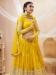 Picture of Delightful Georgette Yellow Lehenga Choli