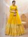 Picture of Delightful Georgette Yellow Lehenga Choli