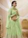 Picture of Fascinating Georgette Dark Sea Green Lehenga Choli