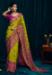 Picture of Wonderful Silk & Brasso Golden Rod Saree