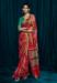 Picture of Elegant Silk & Brasso Fire Brick Saree