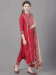 Picture of Ravishing Rayon Fire Brick Readymade Salwar Kameez