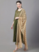 Picture of Rayon Dark Olive Green Readymade Salwar Kameez