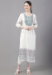 Picture of Excellent Rayon Off White Readymade Salwar Kameez