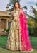 Picture of Well Formed Satin Dark Khaki Lehenga Choli