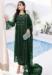 Picture of Silk & Organza Green Straight Cut Salwar Kameez