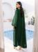 Picture of Silk & Organza Green Straight Cut Salwar Kameez