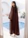 Picture of Silk & Organza Brown Straight Cut Salwar Kameez