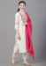 Picture of Rayon & Cotton Off White Readymade Salwar Kameez