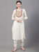 Picture of Rayon & Cotton Off White Readymade Salwar Kameez